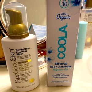 New COOLA Sunscreen & Face Wash